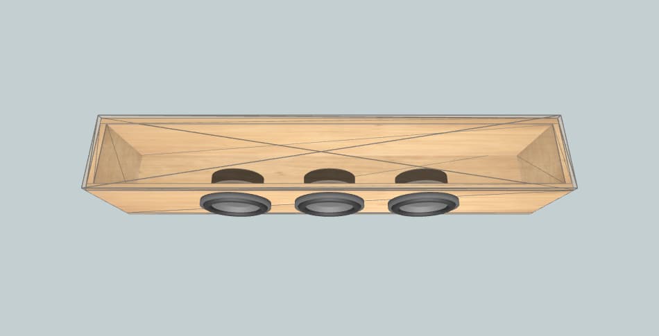 Alphard Дома валит - короб для сабвуфера