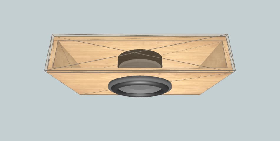 Rockford Fosgate P210 single sealed - subwoofer box