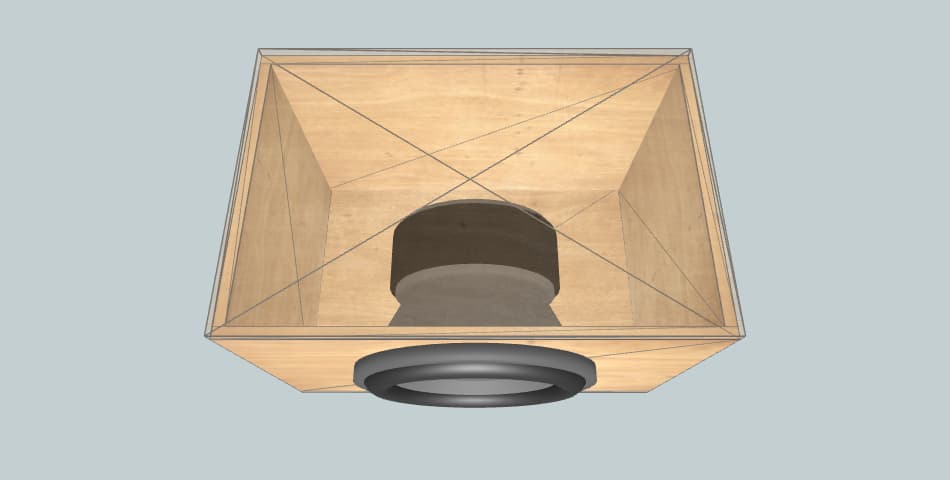 Ural molot 10 добротность 0.707 - короб для сабвуфера