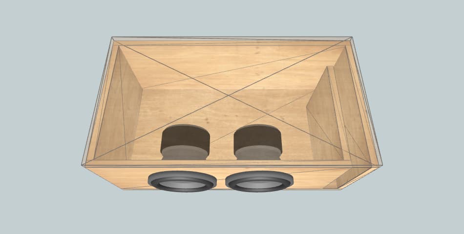Skar Audio EVL 8 Double - subwoofer box