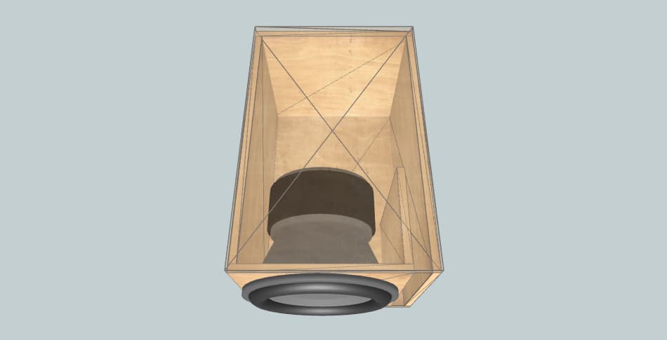 endurance ehsw 15d ported box - subwoofer box