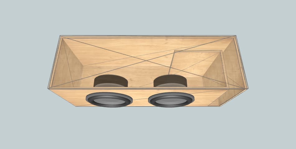 Kenwood kfc xw120 X2 - subwoofer box