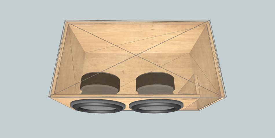 Golf 3 2×12" - subwoofer box