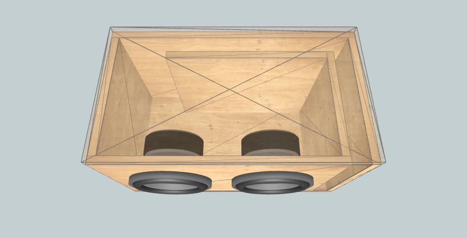 35гдн таврия - короб для сабвуфера