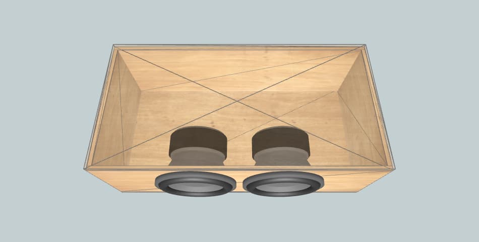 Skar Audio dual sdr10 sealed 98 accord - короб для сабвуфера