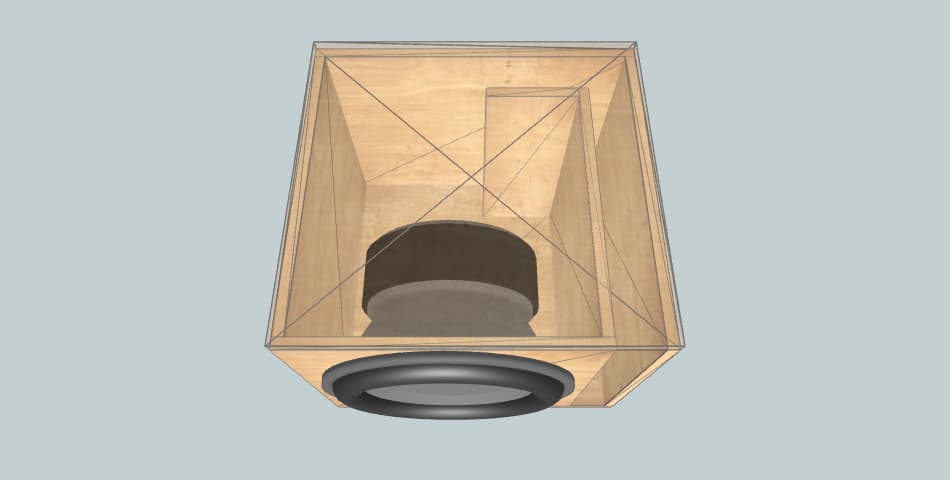 Skar Audio 18 1 side of 2 - короб для сабвуфера