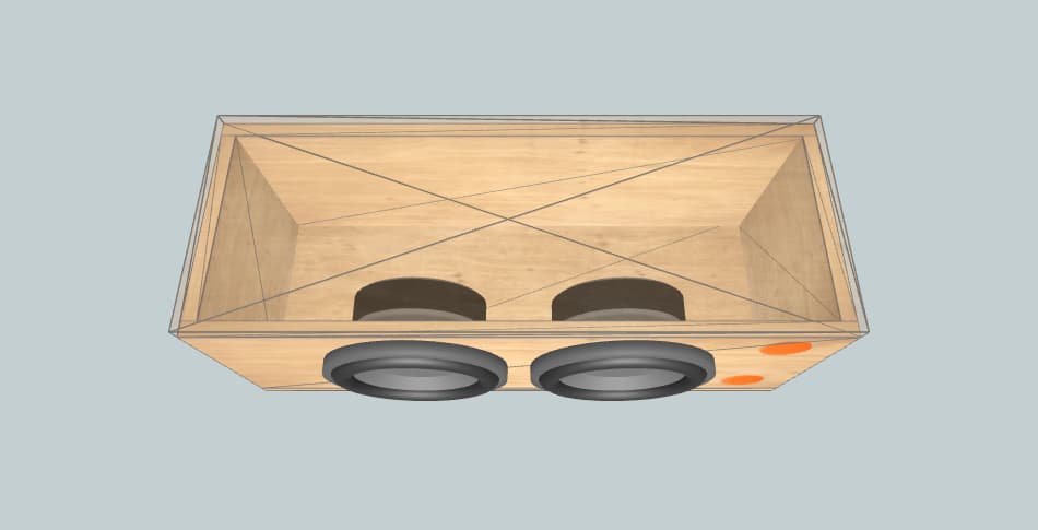 Skar Audio fsx-8 dual midranges - короб для сабвуфера
