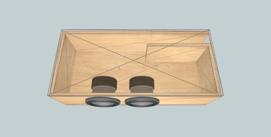 Infinity Reference 860w Dual 8”x36L - subwoofer box