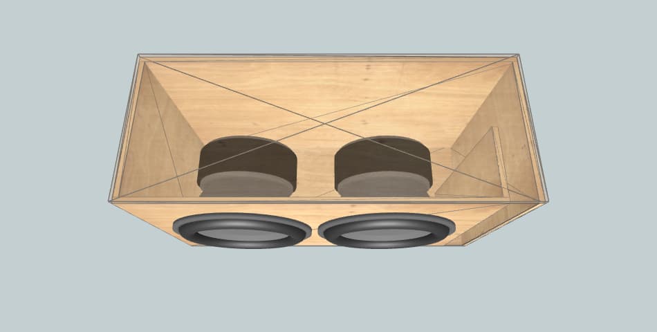 Skar Audio Zvx 18s back seat box for camaro - subwoofer box
