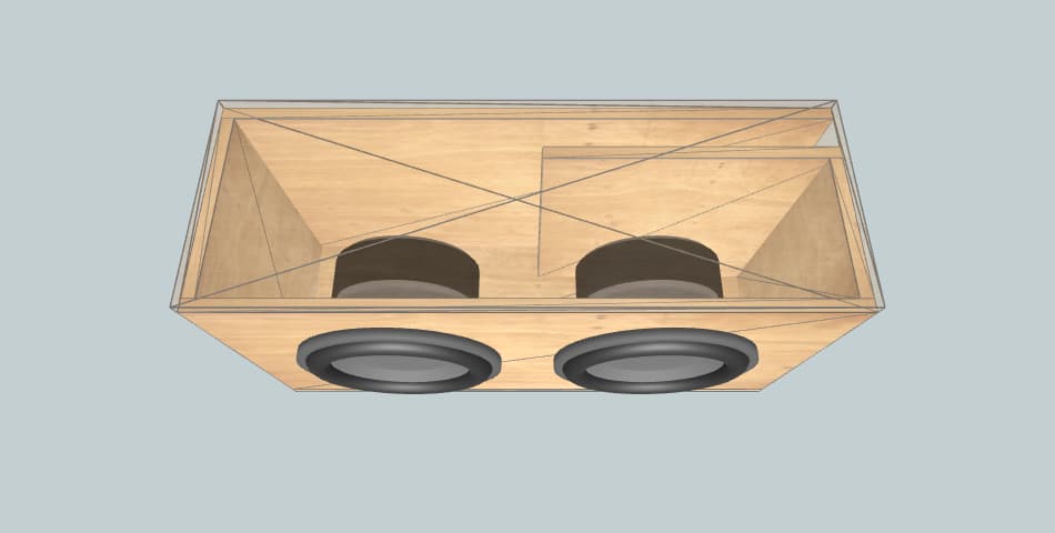 Pioneer TS-W312D4 x 2 for Proton PERSONA - subwoofer box