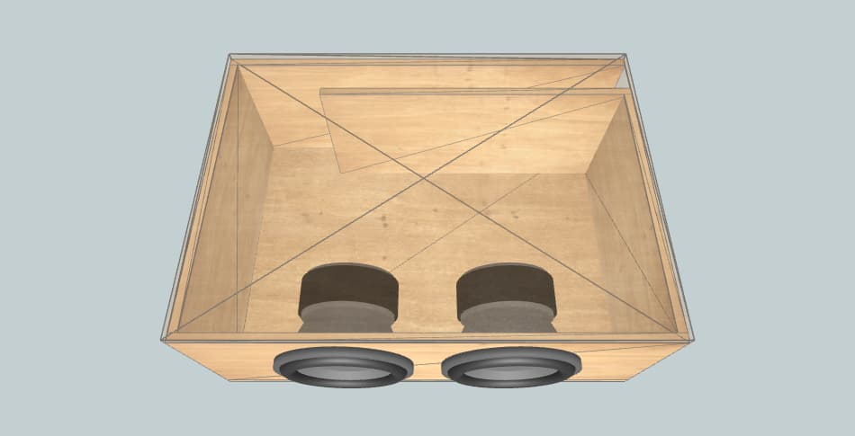 Kicker Q Class Dual 10" Vented - subwoofer box