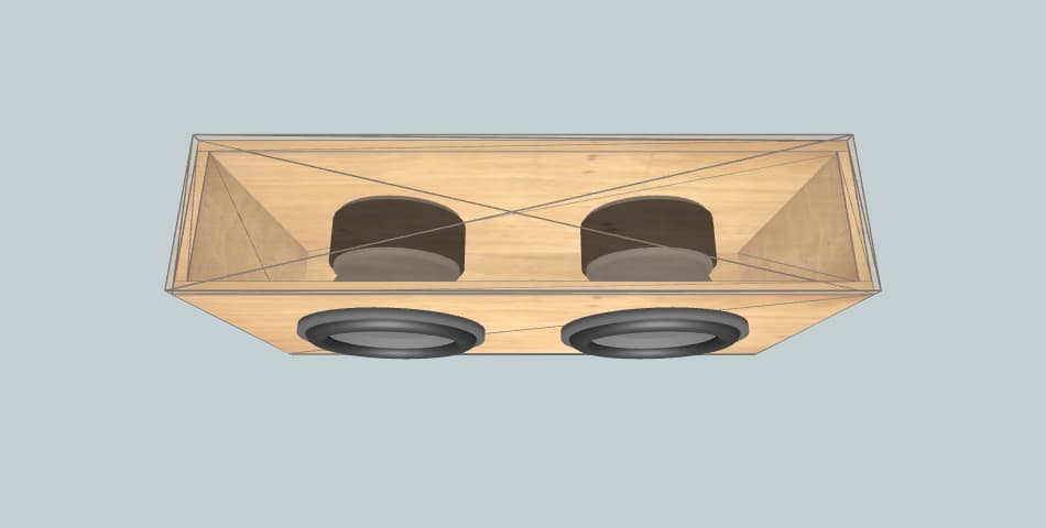 Skar Audio (2) EVL 12" Sealed Dodge Durango - subwoofer box