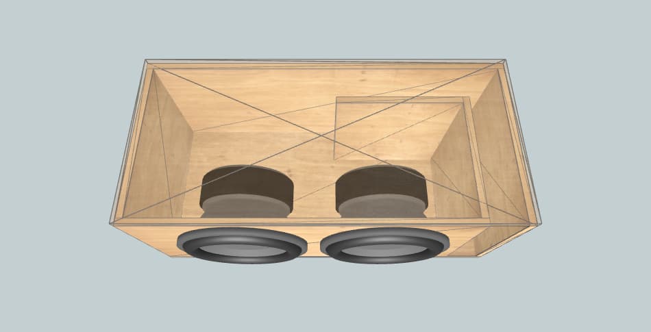 Pioneer 2 x 500 RMS champion series  - короб для сабвуфера