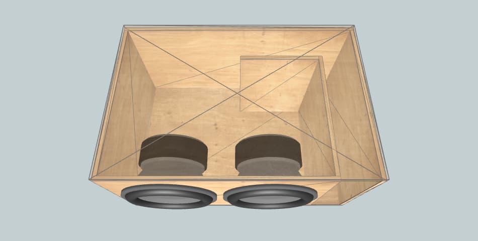 2 st gpx 15'' - subwoofer box