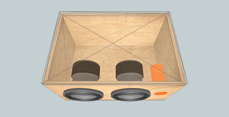 My custom woofer box - короб для сабвуфера