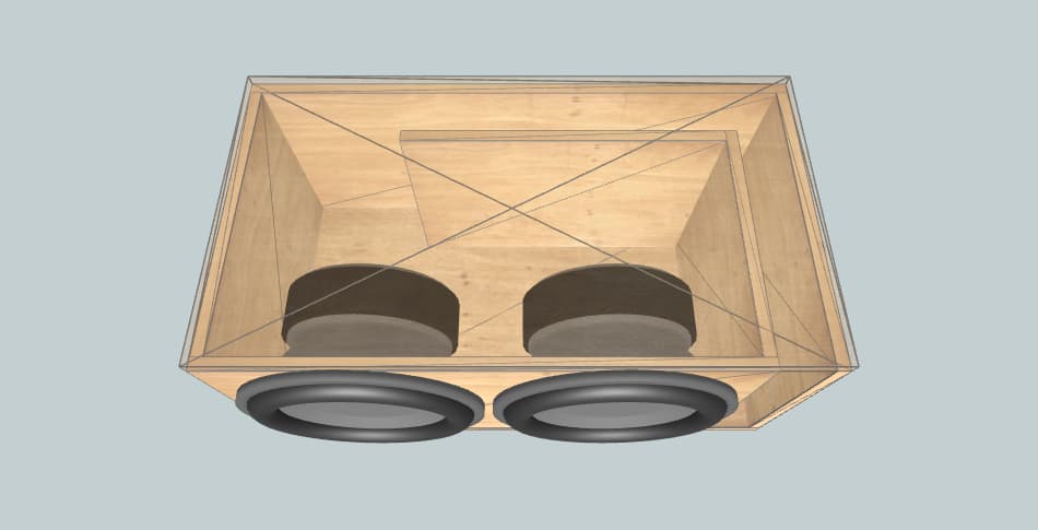 BOSS Audio 2 phantom 15D4 - короб для сабвуфера