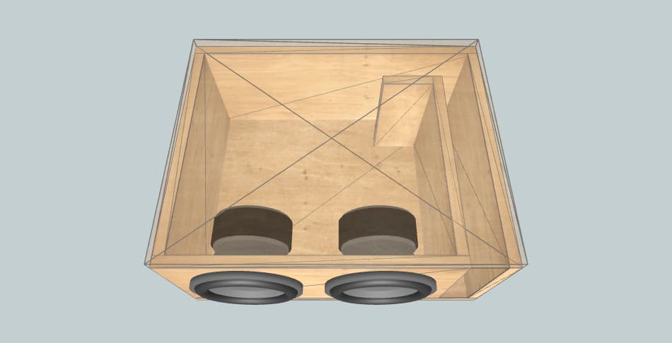 Twin Massive GTX104 V.2 - subwoofer box