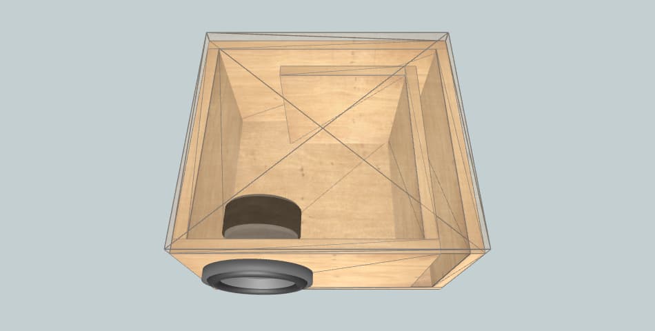 Infinity Slot port 6.5 sub box - короб для сабвуфера