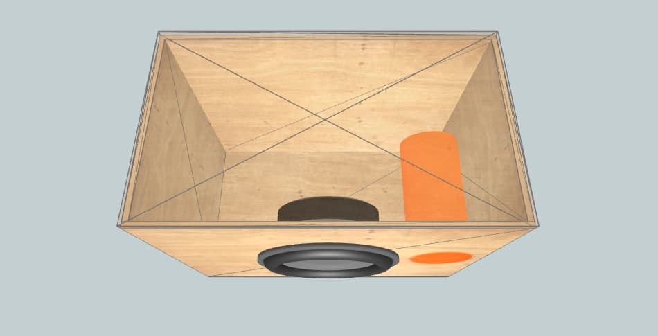 focus acoustics 18d2 black spl  - короб для сабвуфера
