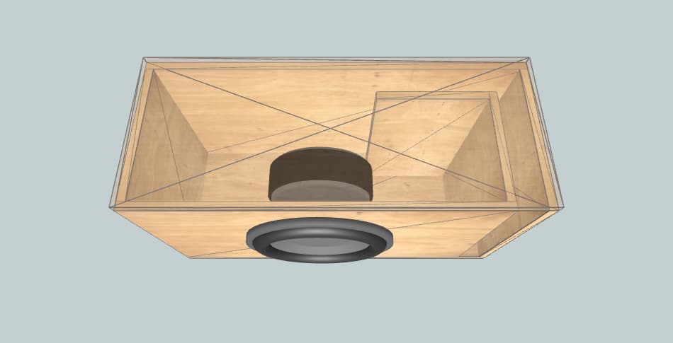 Ground Zero GZIW 12SPL slot port - subwoofer box