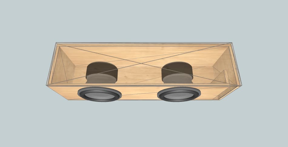 Jim’s boat 2xWetSounds Revo12 - subwoofer box