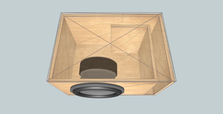 JBL GT5-1204 dima vw polo - subwoofer box