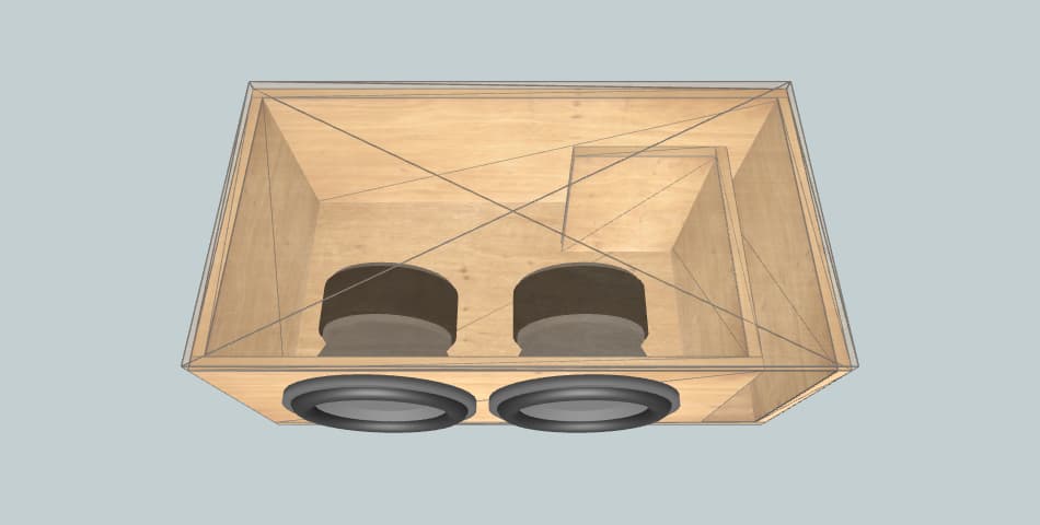 Sundown Audio U series 12 dual 3.5 GK - subwoofer box