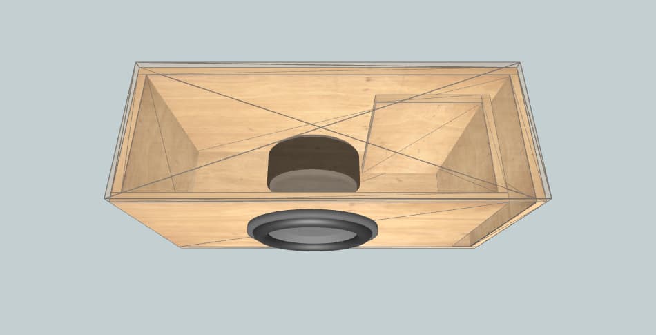 JL Audio 13W3v3 Ported Enclosure - короб для сабвуфера