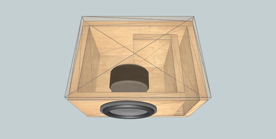 Deaf Bonce Db-3012 thick box - subwoofer box