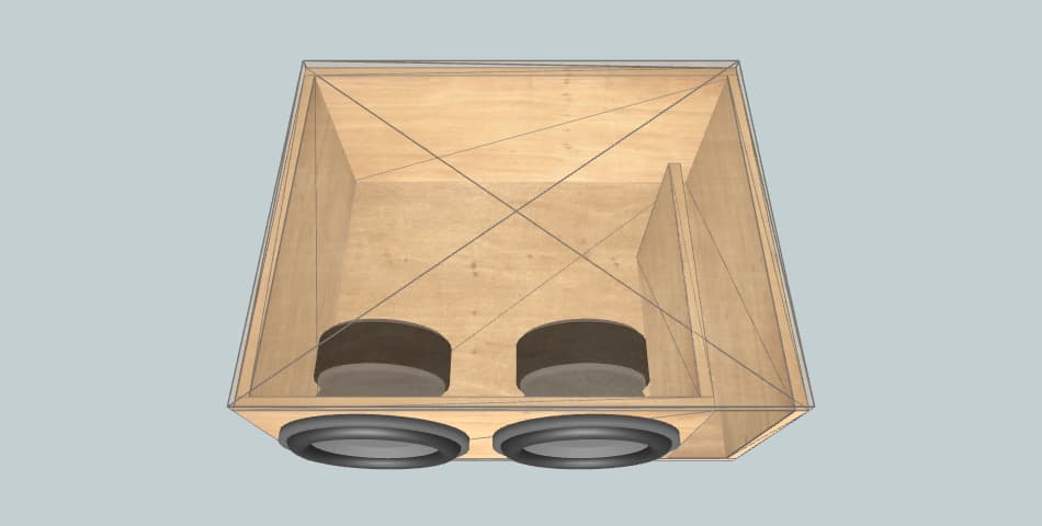 Skar Audio 2ddx12d4 cuzz - subwoofer box