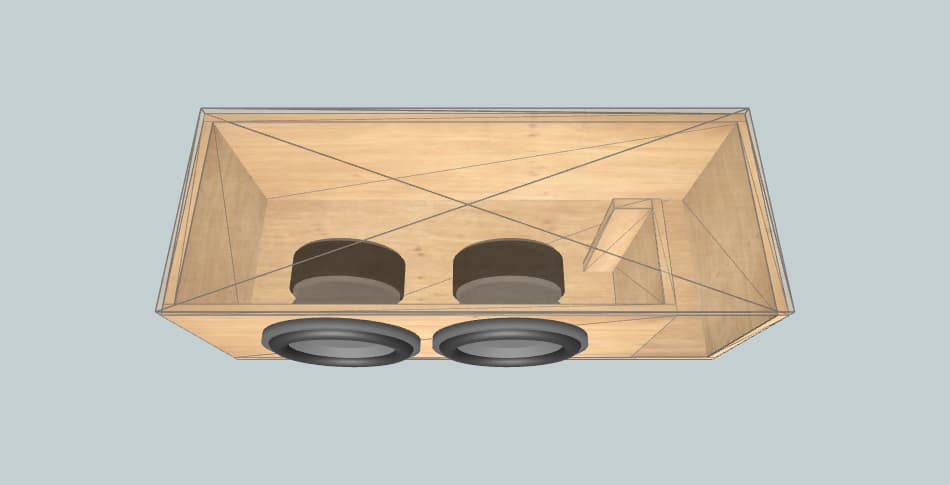 Tata indica 2×10" - subwoofer box