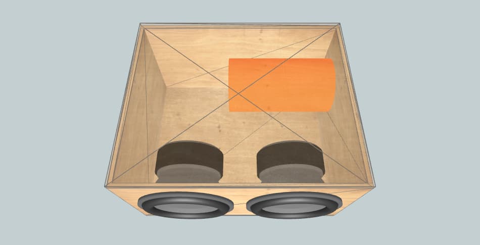 Ural  Cyclone 15x2 - subwoofer box