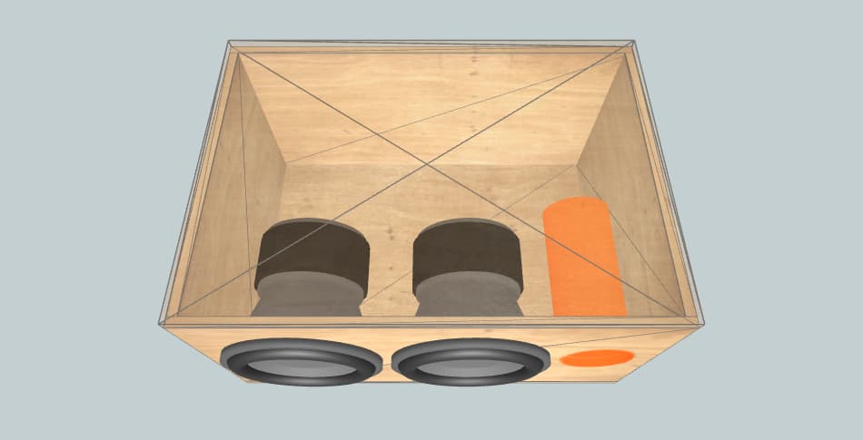 JBL 12" cajon  - subwoofer box