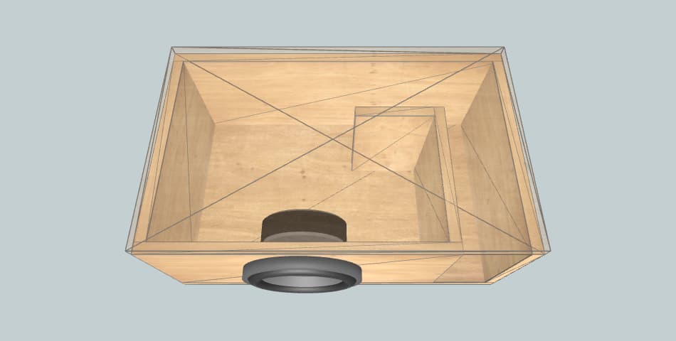 Ajustada 68hz - subwoofer box