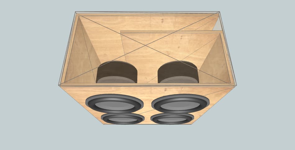 Skar Audio 4 vxf 15D2 32hz - subwoofer box