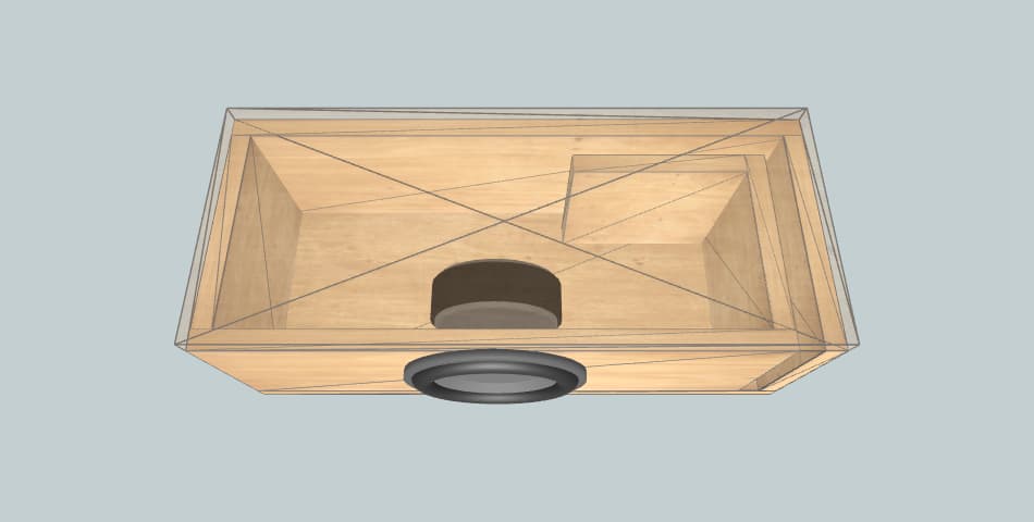 JBL Single Pine box 75lt box - subwoofer box