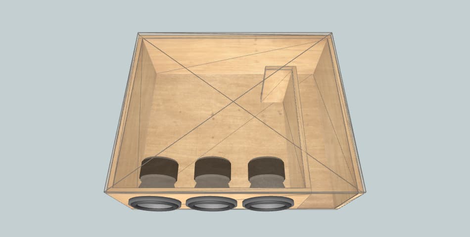 Skar Audio ZVX-8 **DOUBLE BAFFLE** - короб для сабвуфера