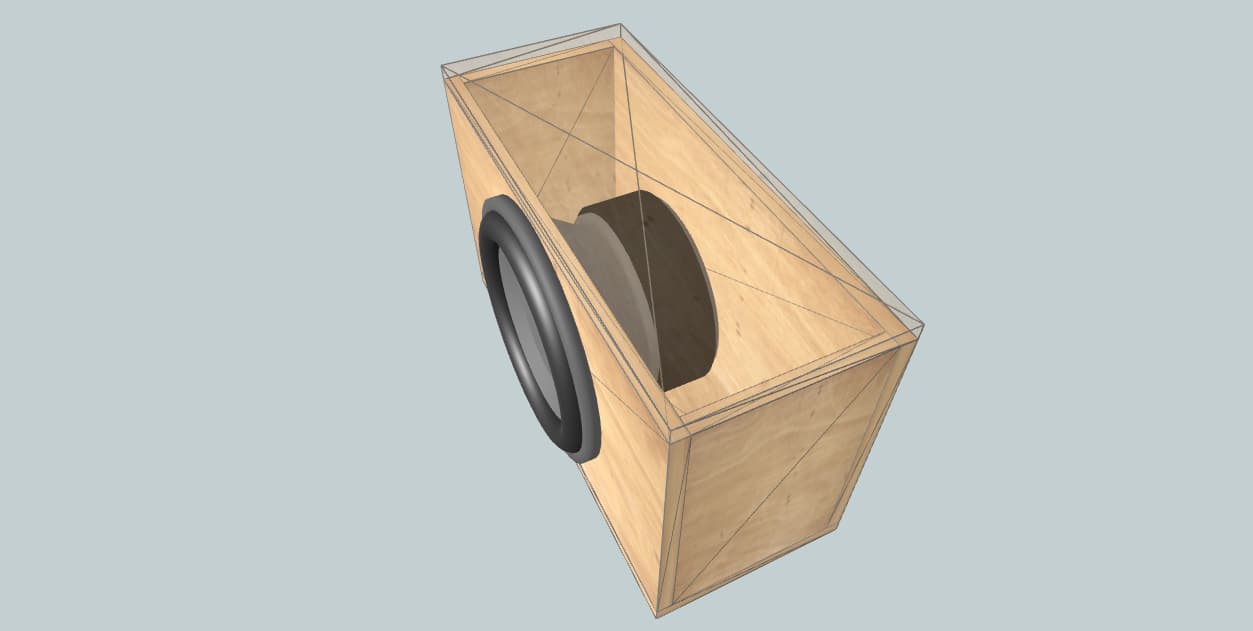 Короб для сабвуфера 12 дюймов | Закрытый ящик