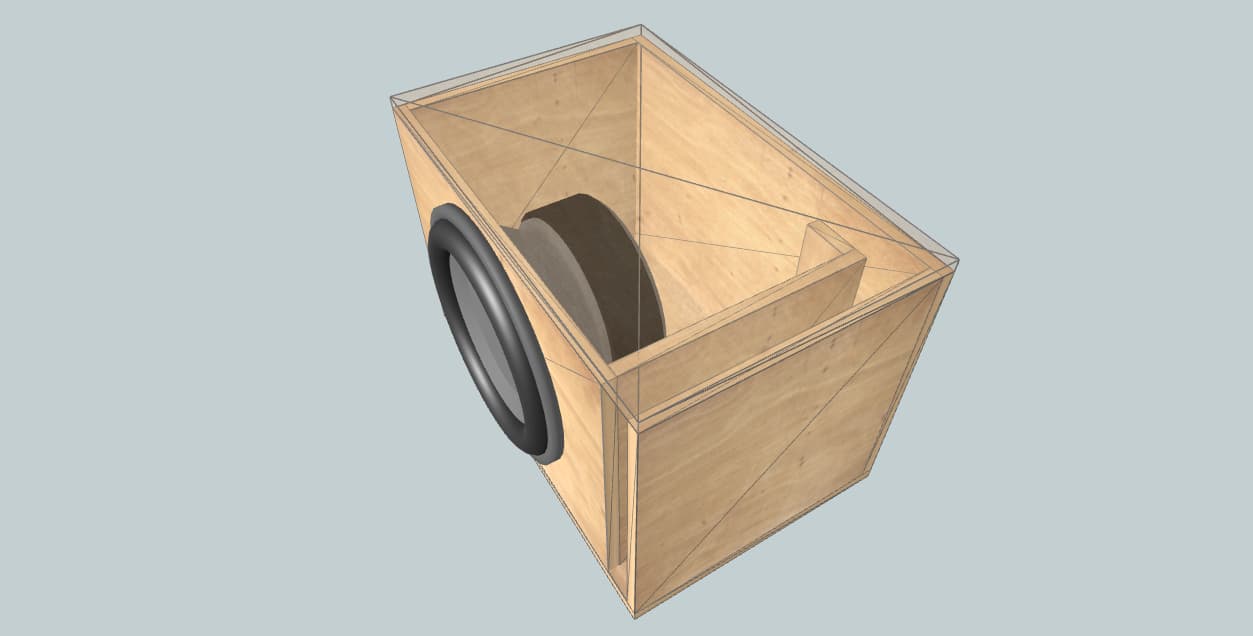 a BOX MINI SCOOP 15 INCH SUBWOOFER BOX DESIGN 15 